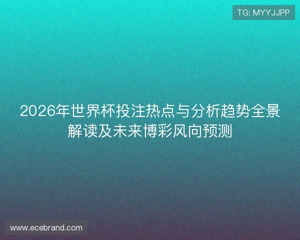 2026年世界杯投注热点与分析趋势全景解读及未来博彩风向预测